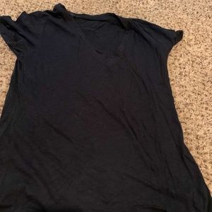 Gap Black luxe material scoop neck